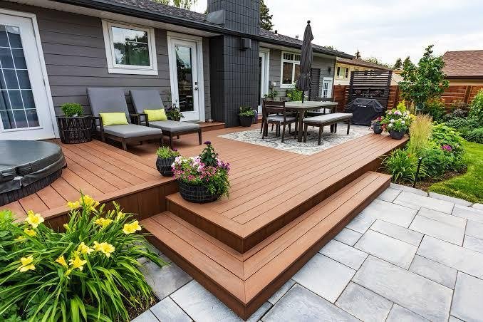 Fence and deck development project by Sampley Construction